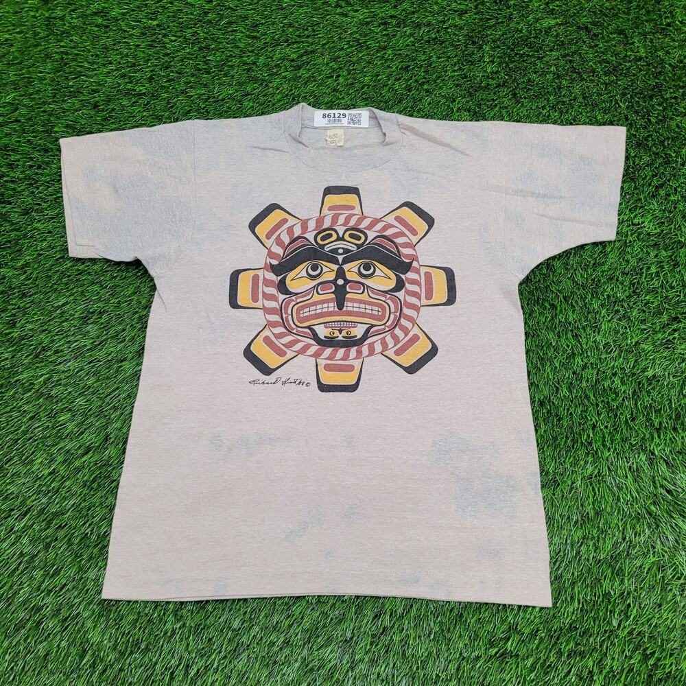 Vintage 1988 Kwakwaka-wakw Sun Art Shirt Womens M 18x24 Richard-Hunt